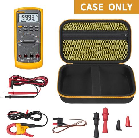 حقيبة حمل صلبة من Comecase لجهاز Fluke 87-V/ 87V Max/ 88V Digital Multimeter، حقيبة تخزين واقية للسفر - أصفر in Kuwait