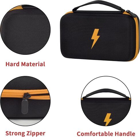 حقيبة حمل صلبة من Comecase لجهاز Fluke 87-V/ 87V Max/ 88V Digital Multimeter، حقيبة تخزين واقية للسفر - أصفر in Kuwait