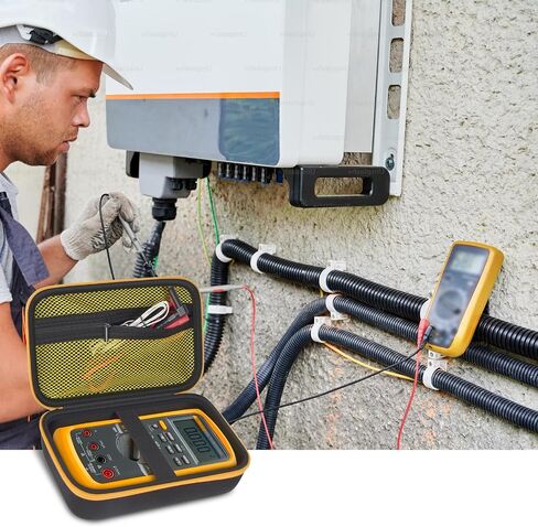 حقيبة حمل صلبة من Comecase لجهاز Fluke 87-V/ 87V Max/ 88V Digital Multimeter، حقيبة تخزين واقية للسفر - أصفر in Kuwait