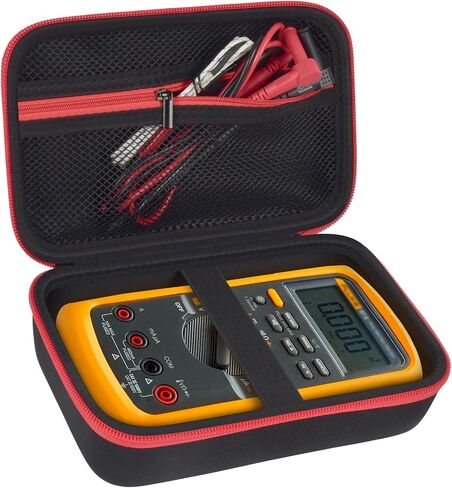 حقيبة حمل صلبة من Comecase لجهاز Fluke 87-V/ 87V Max/ 88V Digital Multimeter، حقيبة تخزين واقية للسفر - أصفر in Kuwait