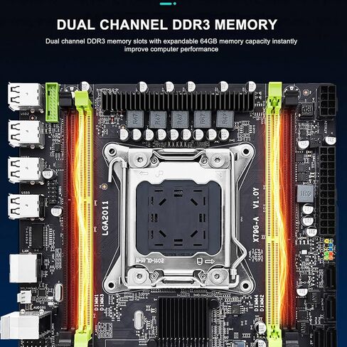 اللوحة الأم للكمبيوتر، اللوحة الرئيسية NVME M.2، تدعم PCIE 16X Dual 4 DDR3 ECC SATA 2.0 اللوحة الأم للألعاب لسطح المكتب in Saudi Arabia