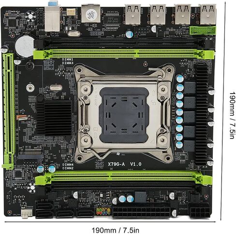 اللوحة الأم للكمبيوتر، اللوحة الرئيسية NVME M.2، تدعم PCIE 16X Dual 4 DDR3 ECC SATA 2.0 اللوحة الأم للألعاب لسطح المكتب in Saudi Arabia