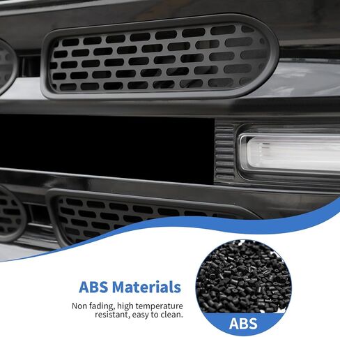 JeCar Front Grille Inserts Mesh Grill Frame Trim Covers Exterior Accessories Compatible with Ford Bronco 2021-2023, Matte Black in Saudi Arabia