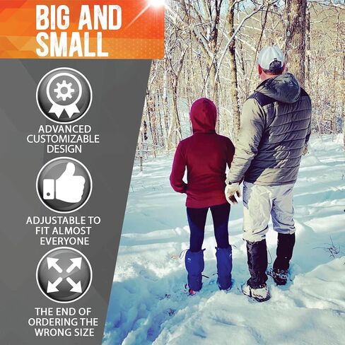 Pike Trail Leg Gaiters – Waterproof and Adjustable Snow Boot Gaiters for Hiking, Walking, Hunting, Mountain Climbing and Snowshoeing in Saudi Arabia
