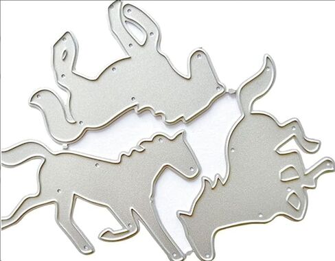 Metal Die Cuts Horse Embossing Stencil Cutting Dies for Card Making Scrapbooking Paper Craft DIY Template Handmade Mold Metal Die Cuts Scrapbooking Die-Cuts Card Making Accessories in Saudi Arabia