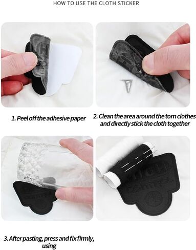 5Pcs of Torn Hole Repair Stickers with English Letters, Armbands, Sewing Cloth Labels, self-Adhesive Embroidery Stickers, DIY Denim Jacket Patches, Cloth Stickers (Black Package A), cixiu001 in Saudi Arabia
