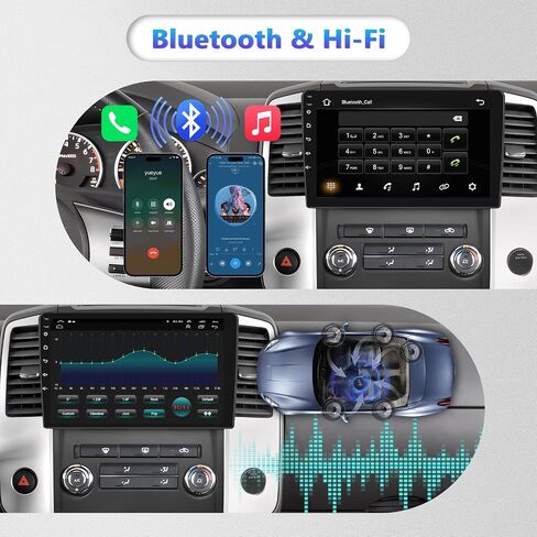 2+64G Android Stereo for Nissan Frontier Xterra 2009-2012 support Wireless Carplay Android Auto, 9" Touchscreen GPS Navigation Bluetooth USB WiFi FM/RDS Radio Receiver AHD Backup Camera + External Mic in Saudi Arabia