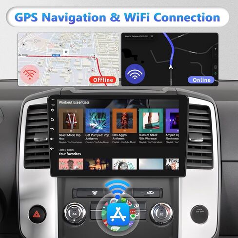 2+64G Android Stereo for Nissan Frontier Xterra 2009-2012 support Wireless Carplay Android Auto, 9" Touchscreen GPS Navigation Bluetooth USB WiFi FM/RDS Radio Receiver AHD Backup Camera + External Mic in Saudi Arabia