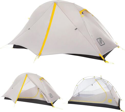 Featherstone Backpacking Tents for Camping & Hiking 1-2 Person | Lightweight, Waterproof, 3-Season, Compact, Dual-Layer - Includes Footprint, Stakes, Repair Splint, & Mesh Gear Loft in Saudi Arabia
