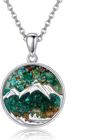 POPLYKE Mountain Necklace Mountain Necklace for Women Christian in Saudi Arabia