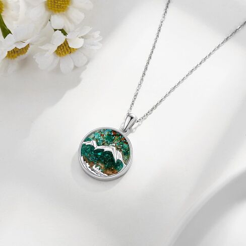 POPLYKE Mountain Necklace Mountain Necklace for Women Christian in Saudi Arabia