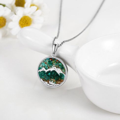 POPLYKE Mountain Necklace Mountain Necklace for Women Christian in Saudi Arabia
