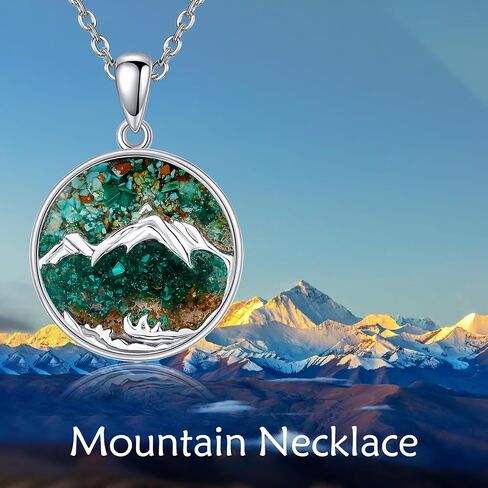 POPLYKE Mountain Necklace Mountain Necklace for Women Christian in Saudi Arabia
