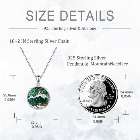 POPLYKE Mountain Necklace Mountain Necklace for Women Christian in Saudi Arabia