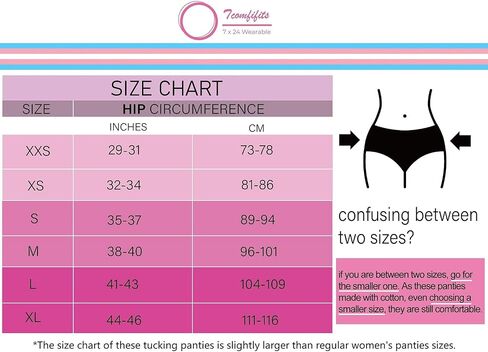 3 قطع - سراويل داخلية من نوع Gaff للملابس الداخلية للنساء المتحولين جنسيًا، مريحة/ناعمة مخفية in Kuwait