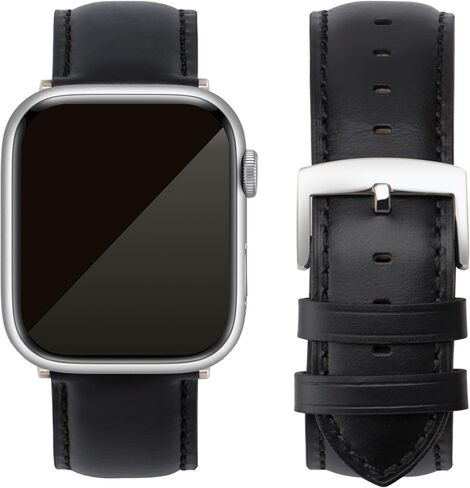 Watch Bands Compatible with Apple Watch 38mm 40mm 41mm 42mm 44mm 45mm 49mm, Top Grain Leather Replacement Straps Compatible with all iWatch Series 9 8 7 6 5 4 3 2 1 SE SE2 Ultra Ultra2 in Saudi Arabia