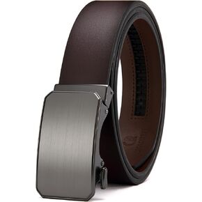 CHAOREN Mens Ratchet Belt for Casual Dress, Micro Adjustable Belt Fit Everywhere 1 3/8"