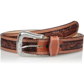 Nocona Belt Co. Men's Tan Mexican Floral Embose