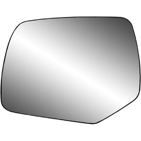 Driver Side Non-heated Mirror Glass w/backing plate, Ford Escape, Escape Hybrid, Mercury Mariner, Mariner Hybrid, 5 13/16" x 7 9/16" x 8 5/16" (w/o Blind Spot), square mount