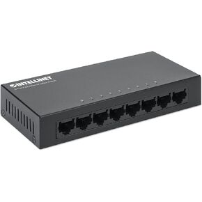 Intellinet 8-Port 10/100Mbps Fast Ethernet Office Switch (Metal) (523318)