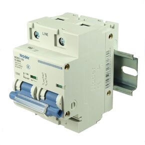 80A, 480V AC, 60V DC, 2 Pole, DIN Rail Mount Miniature Circuit Breaker, Trip Curve: C, UL1077