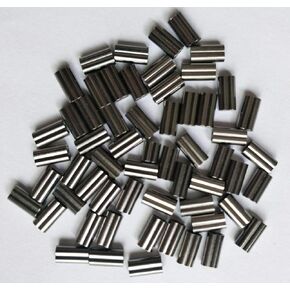 Laxygo 100pcs Double Barrel Copper Crimp Sleeves Fishing Line Connectors 6 Sizes