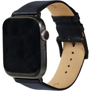 Kolo Wells Leather Watch Band, Compatible With Apple Watch Series 1,2,3,4,5,6,7,8,9,SE,Ultra