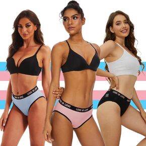 3 Pack- Tucking Gaff Panties for Transgender Women Underwear, Comfy/Smooth Hidden