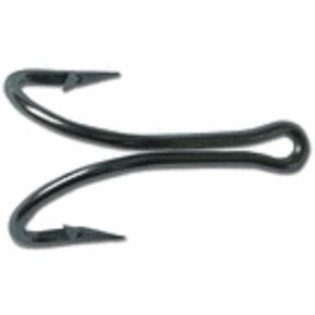 Mustad Classic 2 Extra Strong Dublin Point Stainless Steel Double Hook with Extra Short Open Shank