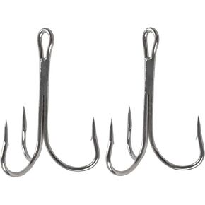 Classic Treble Hooks, 30pcs Saltwater Treble Hooks Large Size Triple Fishing Hooks Super Sharp Triple Barbed Fish Hook for Big Game Trout Bluefish Salmon Kingfish