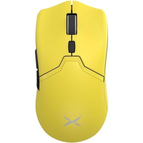DeLUX M800PRO Wireless Gaming Mouse, Rechargeable Lightweight Computer Mouse, with PAW3395 Sensor 26000DPI, Tri-Mode, Huano Pink Switches, Matt UV Coating (Black)