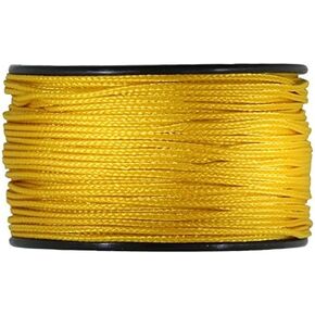 JIG PRO SHOP Air Force Gold 1.18mm x 125' Micro Cord Paracord - Made in The USA