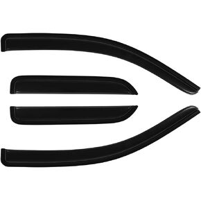 SCITOO Outside Mount Window Visor Deflector Rain Guard Dark Smoke, 4 Pcs Set Fit for 2014-2018 for Chevrolet Silverado 1500
