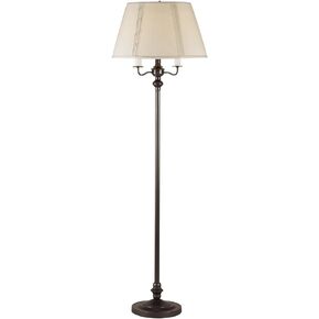 Cal Lighting BO-315-DB Traditional Four Light Floor Lamp, 59-Inch, Bronze/Dark Finish