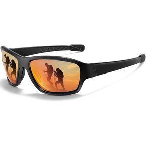 Dollger Polarized Sport Sunglasses for Men,100% UV Protection Runing Goggles for Women Baseball Cycling Golf Fishing