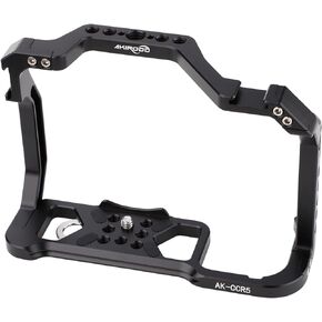 R5 R6 Cage,Camera Full Cage for Canon EOS R6 R5 Camera Rig Stabilizer with Dual Cold Shoe