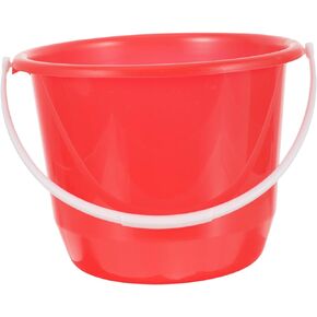 Plastic Round Bucket Portable Water Bucket Fishing Water Pail Beach Buckets Watering Bucket Car Wash Bucket Home Bucket Food Storage Bucket Utility Tub Plastic Red Barrel Thicken