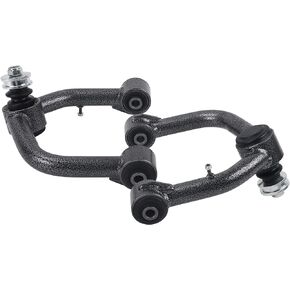 FLYCLE Black Front Upper Control Arms for 95-02 4Runner, 2 PCS 2-4" Lift Black White Grain Tubular Front Suspension Control Arm Compatible with 1995-2004 Tacoma