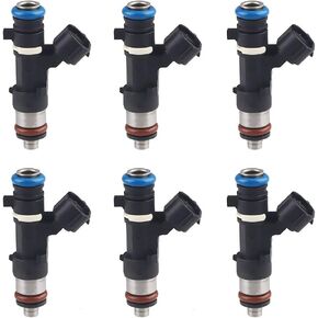 JDMON Compatible with Fuel Injectors Nissan Altima Maxima Murano Quest 2004-2009 3.5L 0280158005 166007Y000 6pcs 4 Holes