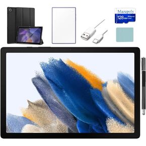SAMSUNG Galaxy Tab A8 10.5-inch Touchscreen (1920x1200) Wi-Fi Tablet Bundle, Octa-Core Processor, 3GB RAM, 32GB Storage + 128GB Memory Card, Bluetooth, Android 11 OS, Gray + Accessories