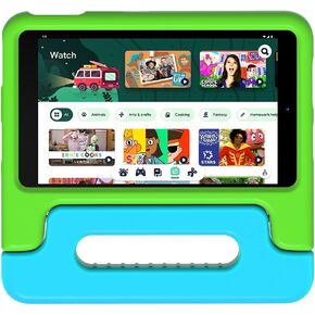 Nokia T10 Kids Edition | Included Case | Android 12 | 8-Inch Screen | Tablet | US Version | 4/64GB | 8MP Camera | Green/Cyan