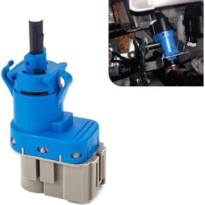 1 PC Car Brake Light Switch, Standard 4-pin Brake Pedal Modification Switch, Replaces OEM Number 7T4Z13480AA 8T4T96854M 8T4Z13480A Accessories, Compatible with Most Models (Blue & Gray)