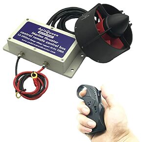24V Underwater Thruster 150KV U92 Set,9.2kg(20.3LB) Thrust 1080W Brushless Motor,With Waterproof Remote Control,Built in 100A ESC For Kayaks,Inflatable Boats