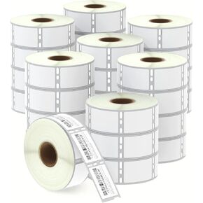 BETCKEY - Compatible DYMO 30347 (1" x 1-1/2") Book Spine Labels - Compatible with DYMO Labelwriter 450, 4XL, NOT FIT 550 & 5XL [28 Rolls/21000 Labels]