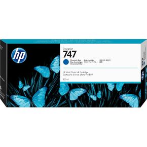 HP 747 Chromatic Blue 300-ml Genuine Ink Cartridge (P2V85A) for DesignJet Z9+ Large Format Printers