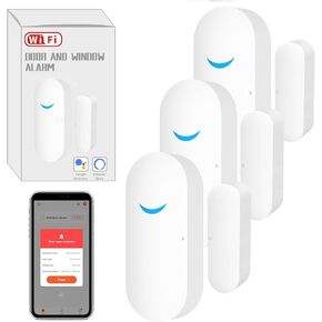 منبه لفتح الأبواب، منبه للنوافذ والأبواب للمنزل، أجهزة تويا الذكية، دقات باب عند فتح الباب للمنزل (3 عبوات) in Kuwait