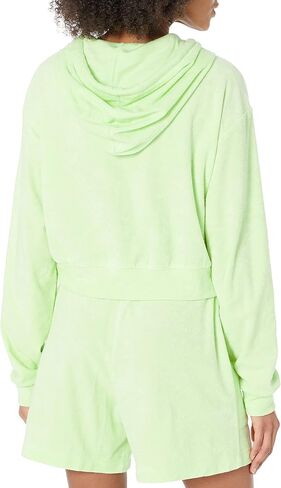 The Drop Women's Georgia Towel Terry Cropped Hoodie in Saudi Arabia