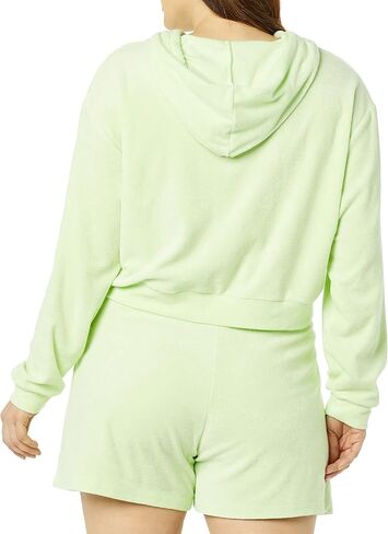 The Drop Women's Georgia Towel Terry Cropped Hoodie in Saudi Arabia
