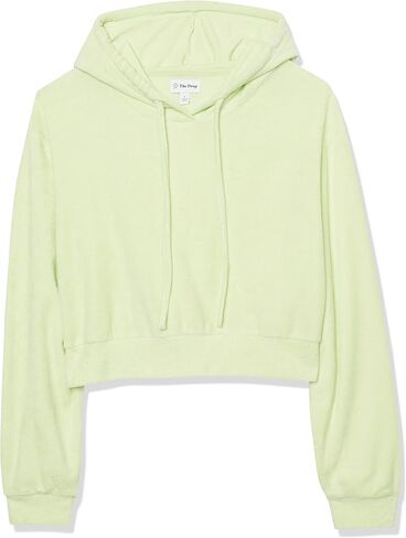 The Drop Women's Georgia Towel Terry Cropped Hoodie in Saudi Arabia