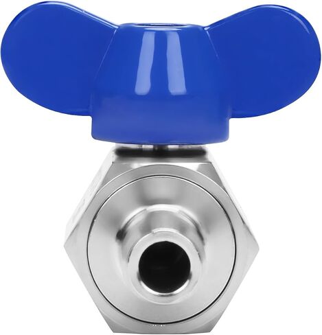 DERNORD 5/8" Hose Barb Ball Valve SS304 Mini Shut Off Ball Valve for Water Gas Fuel Drip Irrigation and Aquariums (Pack of 1) in Saudi Arabia